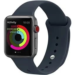 Ремінець Uwatch Silicone Strap for Apple Watch 42/44 mm Midnight Blue