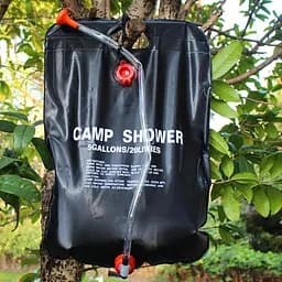 Похідний душ Camp Shower 20 л, комплект 2 шт, зі шлангом і крюком для дачі та кемпінгу - мініатюра 5