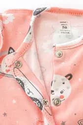 Натільний комбінезон зі швами назовні для новонародженої Pink Panda - мініатюра 2