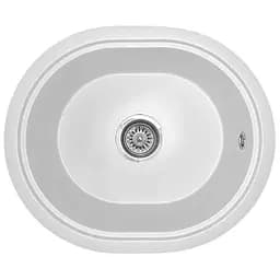 Мийка кухонна Valetti 60N гранітна 510х430 мм біла