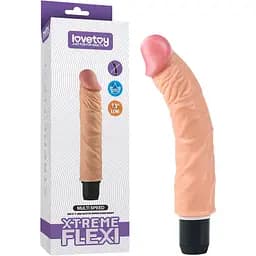 Реалістичний вібратор Lovetoy Reel Feel Flexi 23.5 см тілесний