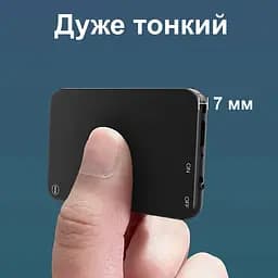 Міні диктофон брелок з активацією голосом Nectronix V15, 32 Гб пам'яті, 30 годин запису, чорний (100833-32) - мініатюра 5