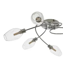 Люстра стельова Brille галогенна в спальню G9 60W CH (LK-659C/6) - мініатюра 3