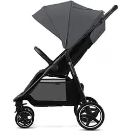 Прогулянкова коляска Kinderkraft Route Platinum Grey сіра (00-00305124) - мініатюра 3