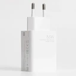 Зарядний пристрій Xiaomi Mi 55W GaN (MDY-12-EQ) біле