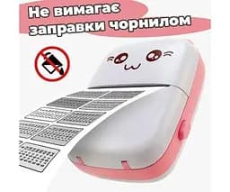 Портативний міні-принтер Котик, дитячий, акумуляторний - мініатюра 5