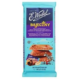 Шоколад молочный E.Wedel Bajeczny с кусочками вафель и арахиса 100 г