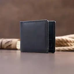 Портмоне на одне відділення в матовій шкурі Grande Pelle 11309 чорне - мініатюра 7