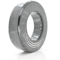 Кабель коаксиальный с питанием RITAR B100-RG690 + 2x0.5mm2 ССА, 1,02мм.CU, 64x0.12m CCA желтый экран, 75 Ом, FPE, оболочка 6,91мм черный PVC, бухта 100м Q4