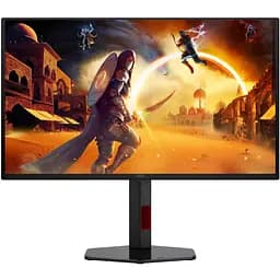 Монітор TFT 27" AOC Q27G4ZDR, QD-OLED, 240Гц, 0,03мс, 2хHDMI, DP, USB-hub, HAS, Pivot, чорно-червоний (Q27G4ZDR) - мініатюра 9