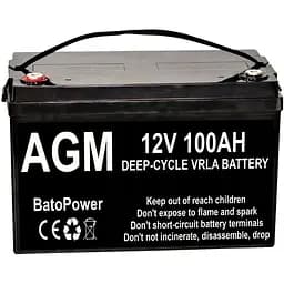 Аккумуляторная батарея BatoPower AGM 12V 100 Ah VRLA