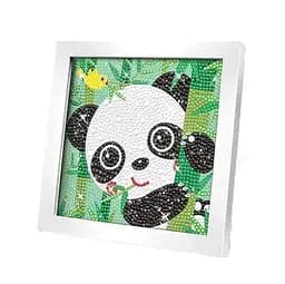 Алмазна мозаїка A 5501 A "Панда", стрази, ручка, лоток, рамка, в коробці (6969961400400)