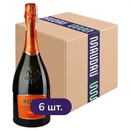 Упаковка игристого вина Maschio Prosecco Treviso Extra-Dry белое экстра-сухое 4.5 л (0.75 л х 6 шт.)