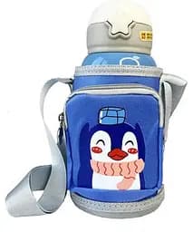 Детский термос - поилка в сумке с чашкой 3 в 1 600 ml Mumlove Синий