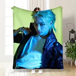 Плед плюшевий 3D Stray Kids Felix №2 160х200 см