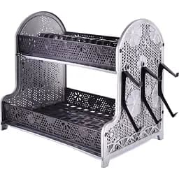 Cушка для посуды Violet House Ажур Metal, 40х38х28 см, серый (0414 Ажур METAL сушка д/посуды.)