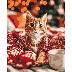 Картина за номерами на підрамнику Brushme Муркотіння Різдва