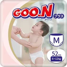 Упаковка трусиків-підгузків GOO.N Plus M (6-12 кг) 104 шт. (52 шт. х 2 шт.) - мініатюра 2