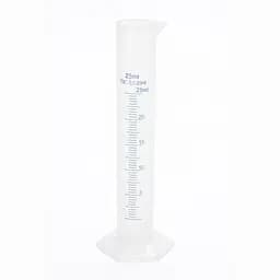 Мірний циліндр пластиковий колба градуйований стакан для спиртометра та виноміра 25 мл Прозорий 87375