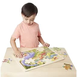 Дерев'яний пазл в рамці Melissa&Doug Динозаври, 24 елемента (MD19066) - мініатюра 5
