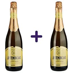 Вино игристое Артемовское белое полусухое 10-13.5% 1.5 л (2 шт. х 0.75 л)