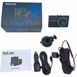 Автомобільний відеореєстратор DVR T706 (2 камери) 1080P екран 3.5 дюйми - мініатюра 3