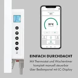 Інфрачервоний обігрівач Klarstein Wonderwall Air Art Smart 700Вт (10035130) - мініатюра 6