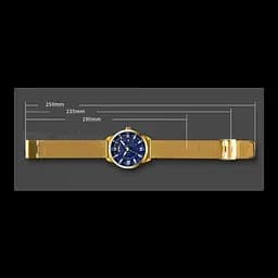Годинник чоловічий наручний Skmei 9166 Gold blue оригінал - мініатюра 5