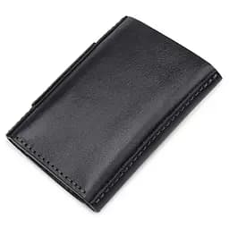 Чоловіче шкіряне портмоне GRANDE PELLE 7х10х1,5 см acs0018638 - мініатюра 2