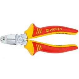 Кліщі вигнуті для електромонтажних робіт Wurth Zebra VDE IEC 60900 170 мм (071401 588)