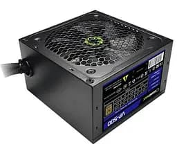 Блок питания 500 Вт, GameMax VP-500, черный, 80+ Bronze, Active PFC, 12 см, 3xMolex/4xSATA/1x2+6-pin/1x4+4-pin