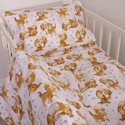 Наволочка MirSon Бязь 20-0020 Red dogs 60х60 см бежева (2200010264135)