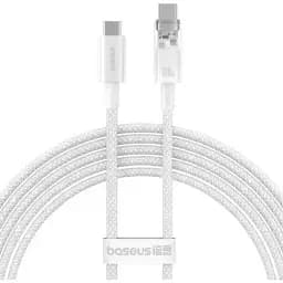Кабель Baseus Explorer Smart Temperature Control Cable Type-C to Type-C 100W 1m P10319703221-00 White