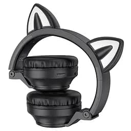 Навушники Bluetooth Головні Borofone BO18 CAT Ear чорний - мініатюра 2