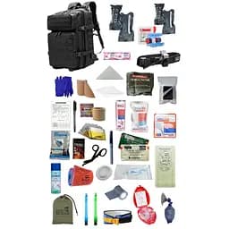 Укомплектований медичний тактичний рюкзак №3 Rescue Ready чорний