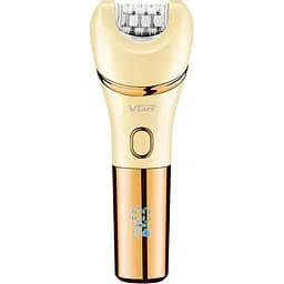 Жіночий акумуляторний епілятор 7 в 1 VGR V-756 з підсвічуванням золотий