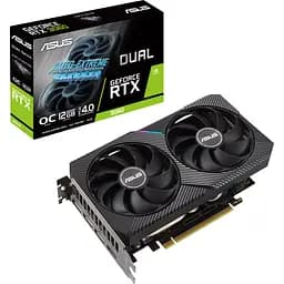 Відеокарта Asus Dual GeForce RTX 3060 V2 OC Edition (DUAL-RTX3060-O12G-V2) UA [79036]
