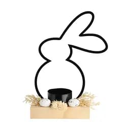 Декоративний об'єкт-підсвічник Заєць BALMAHA