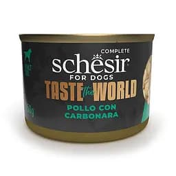 Консерви для собак Schesir Taste the World Chicken with Carbonara шезир курица з карбонарою в бульйоні натуральні