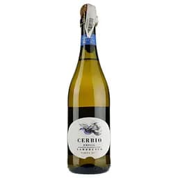 Вино ігристе Terre Cevico Cerbio Lambrusco Emilia IGT White Dry, біле, сухе, 10,5%, 0,75 л