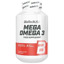 Жирні кислоти BioTech Mega Omega 3, 180 капсул