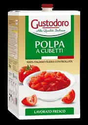 Помидоры, нарезанные кубиками GUSTODORO CUBETTI (10 кг)