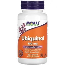 Натуральна добавка Now Ubiquinol 100 mg 60 капсул