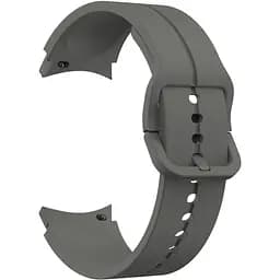 Ремешок для Samsung Galaxy Watch 4 40mm - темно-серый ширина крепления 20мм силикон размер L Watchbands Five Classic (W10-2WB49549134)