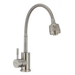 Смеситель для кухни с гибким изливом Mixxus SUS 011 SS0006 Нержавеющая сталь