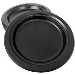 Тарелка одноразовая пластиковая Ø 176 мм черная 50 шт.