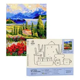 Набір для розпису по номерах "Макове поле" 40*50 см, IDEA2-GX45763, ТМ "99IDEAS"