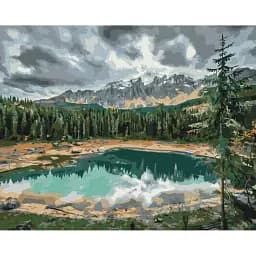 Картина по номерам Brushme Озеро Карецца © Roksolana Baran 40x50 см
