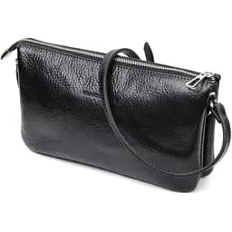 Кожаная женская сумка Grande Pelle 26х15.5х3 см sum0023601