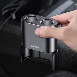 Автомобільний зарядний пристрій Baseus High Efficiency One to Two Cigarette Lighter Black (CRDYQ-01) [77945] - мініатюра 6
